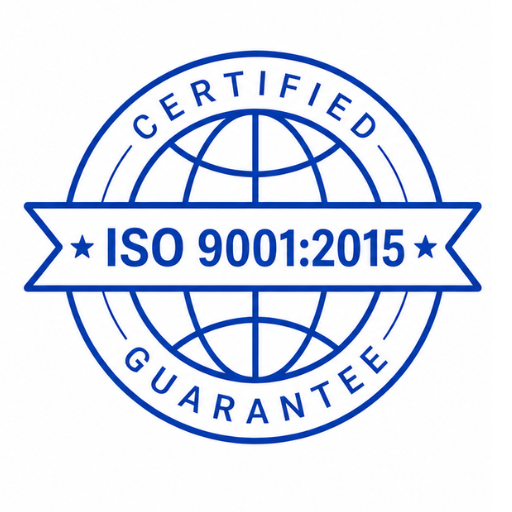 ISO 9001:2015 Certified badge